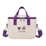 Maxbell Portable lunch Storage Bag Insulated Lunch Box Keep Warm for Camping Children Adults violet