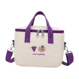 Maxbell Portable lunch Storage Bag Insulated Lunch Box Keep Warm for Camping Children Adults violet