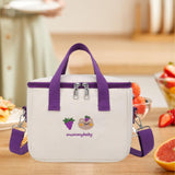 Maxbell Portable lunch Storage Bag Insulated Lunch Box Keep Warm for Camping Children Adults violet