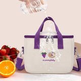 Maxbell Portable lunch Storage Bag Insulated Lunch Box Keep Warm for Camping Children Adults violet