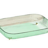 Maxbell Multipurpose Serving Tray Vanity Tray for Living Room Kitchen Dining Room Green