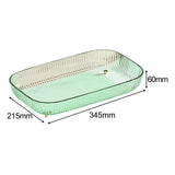 Maxbell Multipurpose Serving Tray Vanity Tray for Living Room Kitchen Dining Room Green