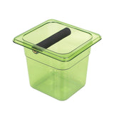 Maxbell Coffee Ground Knock Container Bin Durable for Western Restaurants Cafe Hotel Large green