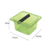 Maxbell Coffee Ground Knock Container Bin Durable for Western Restaurants Cafe Hotel Small green