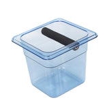 Maxbell Coffee Ground Knock Container Bin Durable for Western Restaurants Cafe Hotel Large blue