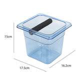 Maxbell Coffee Ground Knock Container Bin Durable for Western Restaurants Cafe Hotel Large blue