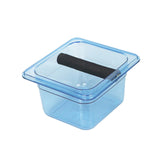 Maxbell Coffee Ground Knock Container Bin Durable for Western Restaurants Cafe Hotel Small blue