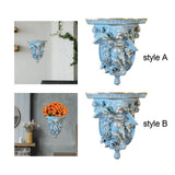 Maxbell Retro Floating Shelves Flower Pot Stand Holder Wall Organizer Resin Antique style A