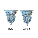 Maxbell Retro Floating Shelves Flower Pot Stand Holder Wall Organizer Resin Antique style A