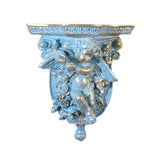 Maxbell Retro Floating Shelves Flower Pot Stand Holder Wall Organizer Resin Antique style A