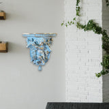 Maxbell Retro Floating Shelves Flower Pot Stand Holder Wall Organizer Resin Antique style A