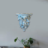 Maxbell Retro Floating Shelves Flower Pot Stand Holder Wall Organizer Resin Antique style A
