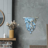 Maxbell Retro Floating Shelves Flower Pot Stand Holder Wall Organizer Resin Antique style A