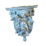 Maxbell Retro Floating Shelves Flower Pot Stand Holder Wall Organizer Resin Antique style B