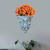Maxbell Retro Floating Shelves Flower Pot Stand Holder Wall Organizer Resin Antique style B