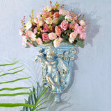 Maxbell Retro Floating Shelves Flower Pot Stand Holder Wall Organizer Resin Antique style B