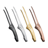 Maxbell Multipurpose Food Clips Korean BBQ Buffet Clip for Restaurant Party Camping silver