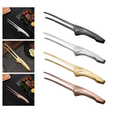 Maxbell Multipurpose Food Clips Korean BBQ Buffet Clip for Restaurant Party Camping silver