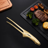 Maxbell Multipurpose Food Clips Korean BBQ Buffet Clip for Restaurant Party Camping gold
