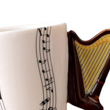 Maxbell Coffee Cup Travel Drinking Water Mug Harps shape Yogurt Oatmeal Milk Style B