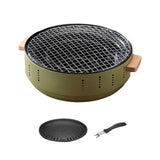 Maxbell Portable Barbecue Grill Household Small for Camping Backyard Outdoor Indoor Green