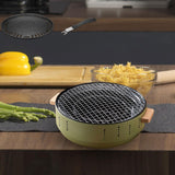 Maxbell Portable Barbecue Grill Household Small for Camping Backyard Outdoor Indoor Green
