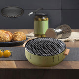 Maxbell Portable Barbecue Grill Household Small for Camping Backyard Outdoor Indoor Green