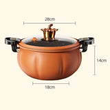 Maxbell Slow Cooker Cookware Pressure Stew Pot for Parties Outdoor Camping Picnics Orange