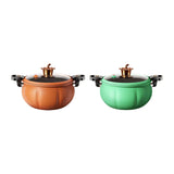 Maxbell Slow Cooker Cookware Pressure Stew Pot for Parties Outdoor Camping Picnics Orange