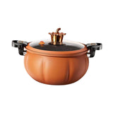 Maxbell Slow Cooker Cookware Pressure Stew Pot for Parties Outdoor Camping Picnics Orange