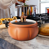 Maxbell Slow Cooker Cookware Pressure Stew Pot for Parties Outdoor Camping Picnics Orange