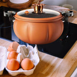 Maxbell Slow Cooker Cookware Pressure Stew Pot for Parties Outdoor Camping Picnics Orange