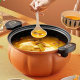 Maxbell Slow Cooker Cookware Pressure Stew Pot for Parties Outdoor Camping Picnics Orange