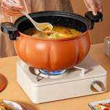 Maxbell Slow Cooker Cookware Pressure Stew Pot for Parties Outdoor Camping Picnics Orange
