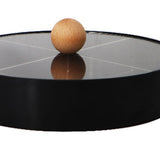 Maxbell Snacks Storage Tray 4 Grid Tray with Clear Lid Accessories for Home Wedding Black single layer