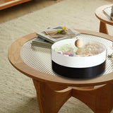 Maxbell Snacks Storage Tray 4 Grid Tray with Clear Lid Accessories for Home Wedding double Layer