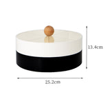 Maxbell Snacks Storage Tray 4 Grid Tray with Clear Lid Accessories for Home Wedding double Layer