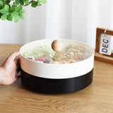 Maxbell Snacks Storage Tray 4 Grid Tray with Clear Lid Accessories for Home Wedding double Layer