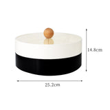 Maxbell Snacks Storage Tray 4 Grid Tray with Clear Lid Accessories for Home Wedding double(with Base)