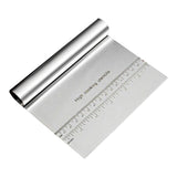 Maxbell Stainless Steel Scraper with Scale Pizza Cutter for home