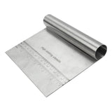 Maxbell Stainless Steel Scraper with Scale Pizza Cutter for home