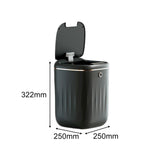 Maxbell Trash Basket 20L Automatic Large Capacity 3 Modes for Playroom Kitchen Black