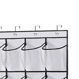 Maxbell Hanging Shoe Organizer Large Capacity Accessory Breathable for Door Bedroom White