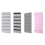Maxbell Hanging Shoe Organizer Large Capacity Accessory Breathable for Door Bedroom White