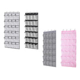 Maxbell Hanging Shoe Organizer Large Capacity Accessory Breathable for Door Bedroom White
