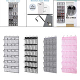 Maxbell Hanging Shoe Organizer Large Capacity Accessory Breathable for Door Bedroom White