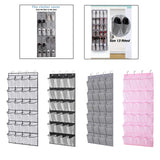 Maxbell Hanging Shoe Organizer Large Capacity Accessory Breathable for Door Bedroom White