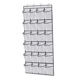 Maxbell Hanging Shoe Organizer Large Capacity Accessory Breathable for Door Bedroom White