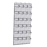 Maxbell Hanging Shoe Organizer Large Capacity Accessory Breathable for Door Bedroom White