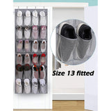 Maxbell Hanging Shoe Organizer Large Capacity Accessory Breathable for Door Bedroom White